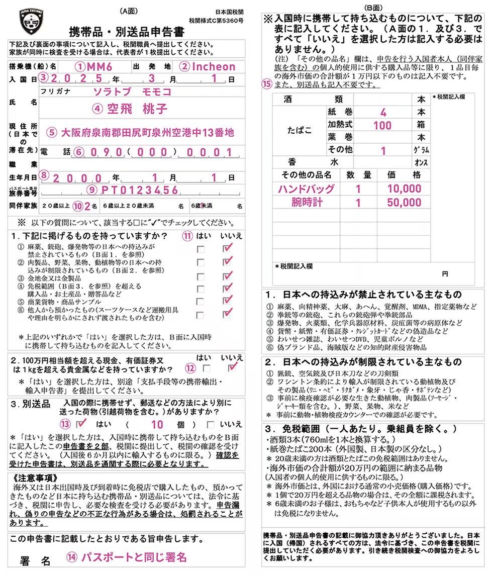 Images Declaration form