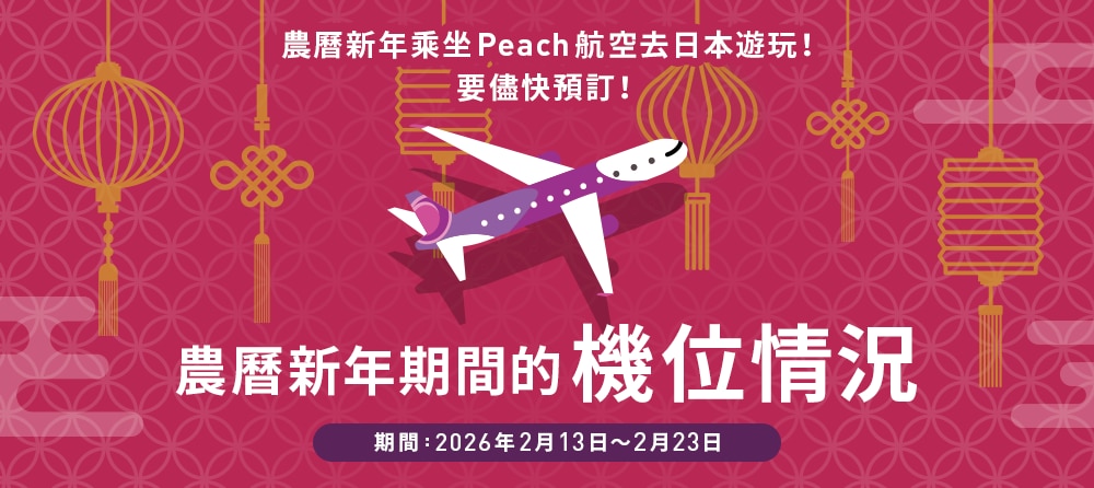 農曆新年期間的機位情況