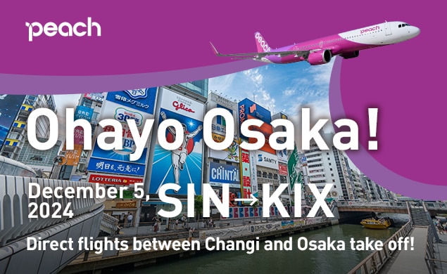 Direct flight to Osaka! Have a comfortable flight with A321LR.