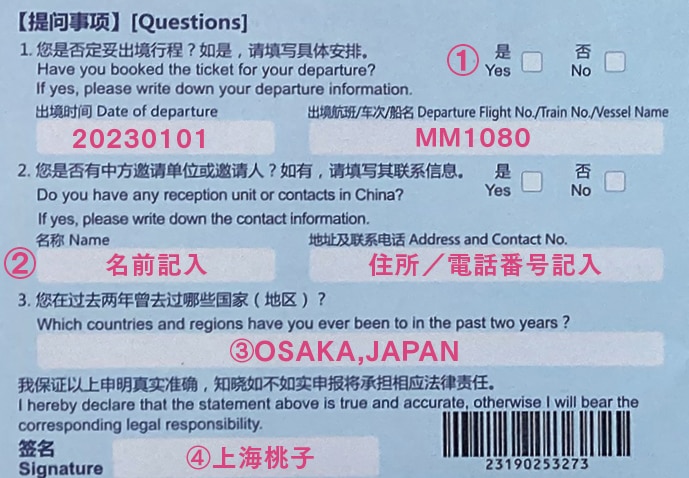 Images Declaration form