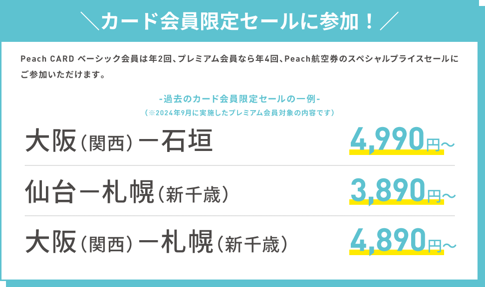 カード会員限定SALEに参加！